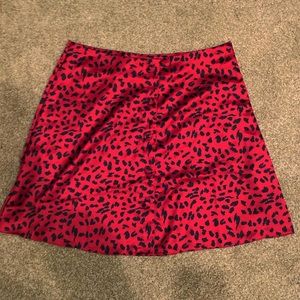 Red cheetah skirt❌❌